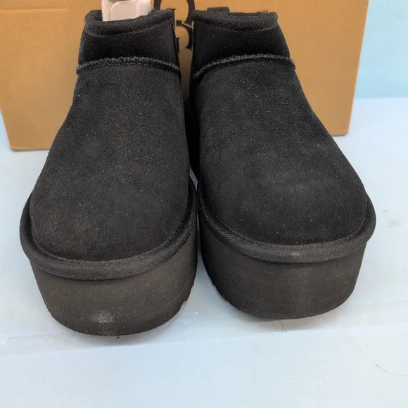 UGG Classic Ultra Mini Platform Boot Women's US 6 Black - Picture 5 of 13